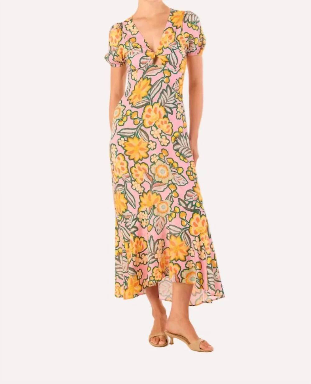 NEW MISA LOS ANGELES amara midi dress in desert flower
